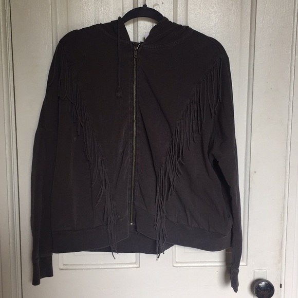 Amuse Society Tops - Amuse Society Fringe Hoodie